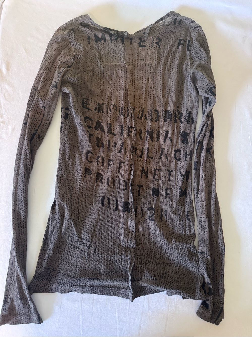 Rundholz Black Label Sheer Shirt Sz Xs